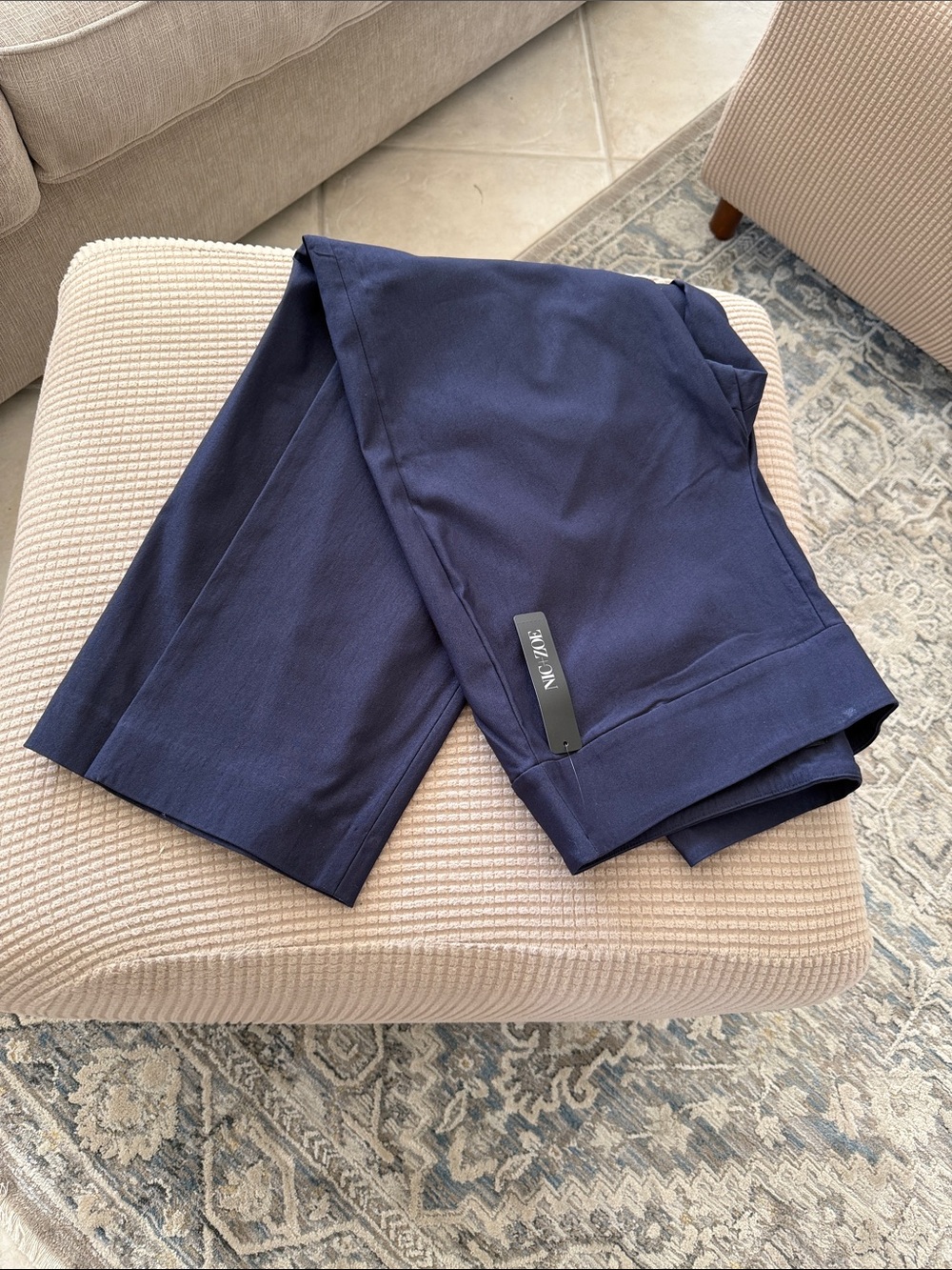 Nic+Zoe Size 12 Navy Stretch Dress Pants